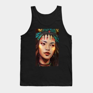 Ethnic woman portrait Tank Top